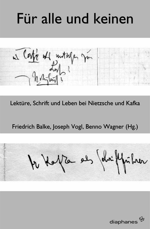 Friedrich Balke (Hg.), Joseph Vogl (Hg.), ...: Für Alle und Keinen
