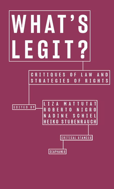 Daniel Loick: “...as if it were a thing”: A Feminist Critique of Consent