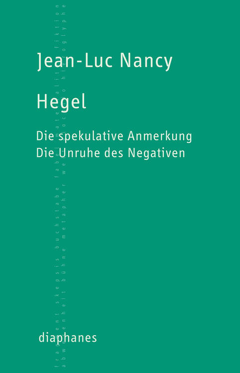 Jean-Luc Nancy: Hegel